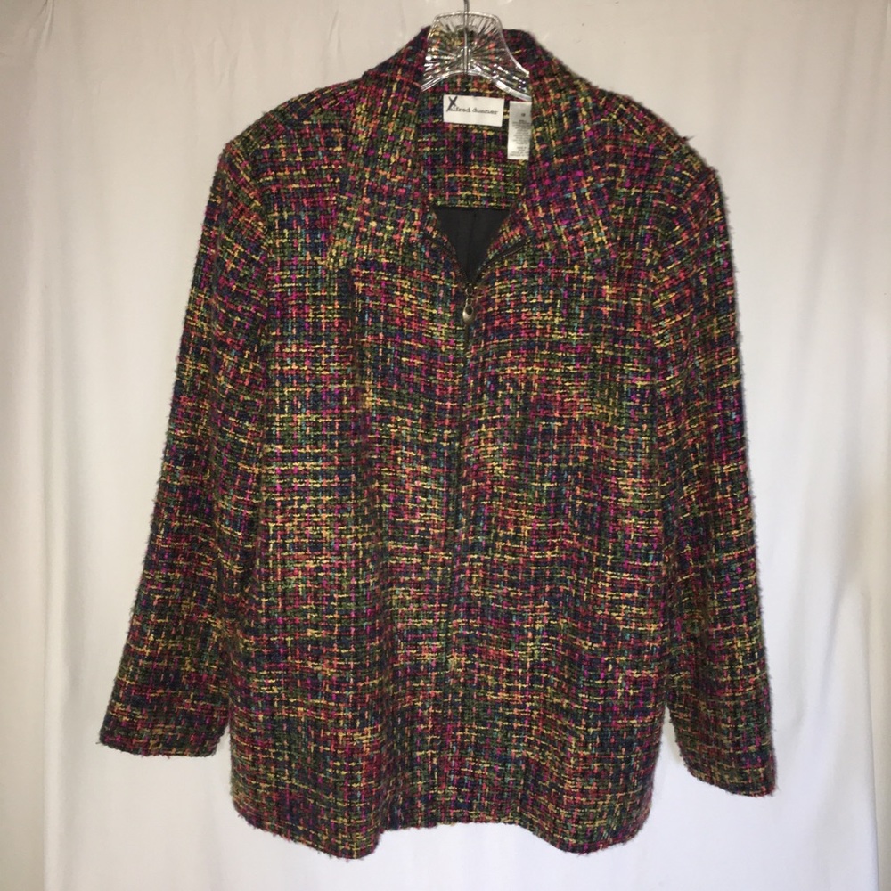 Alfred Dunner Tweed Coat Size 18